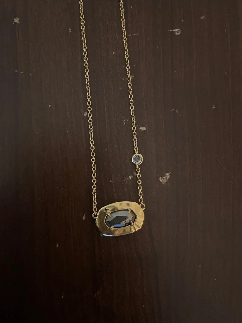 Kendra Scott Necklace with Grey Metallic Stone